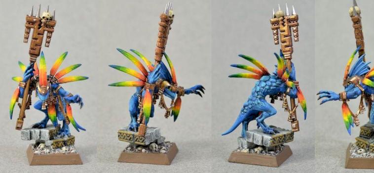 Warhammer Lizardmen Skink Priest by MrJim