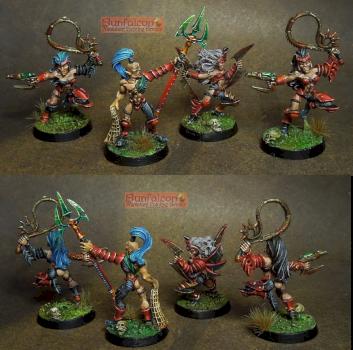 Dark eldar corsair colour theme test by Sunfalcon