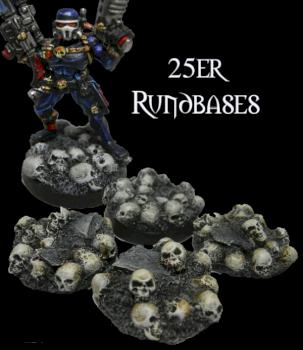 25mm Round skull bases by Beowahr