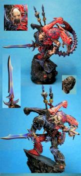 Slaaneshi-esque Daemon prince by wereweevil