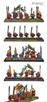 Dwarf - MB1 regiment (3rd edition) by Dreamfish