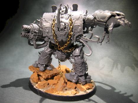 Chaos Dreadnought Hellbrute Conversion by kabaddon