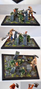 Slay them all!!! Diorama by lybban