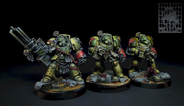 Deathwing Terminators, 3 of 5 by We7