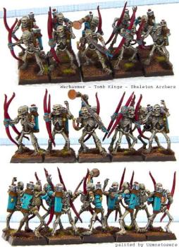 Warahammer - Tomb Kings - Skeleton Bowmen by uzmnetosere