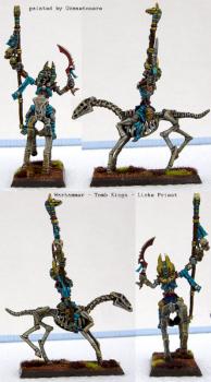 Warhammer - Tomb Kings - Liche Priest on Skeletal Steed by uzmnetosere