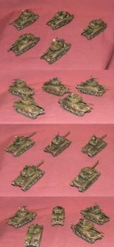 Flames of War M4A1 76mm Tank Platoon by Tanker