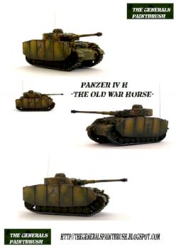 An Old War Horse. Panzer IV H. Flames of War 15mm by Trevellion