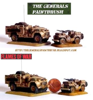 Flames of War LRDG Chevy and SAS Jeep by Trevellion