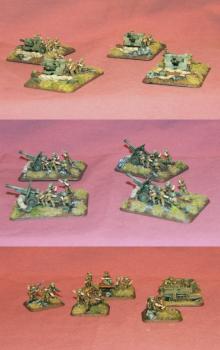 Flames of War WWII British 25lb Artillery Battery by Tanker