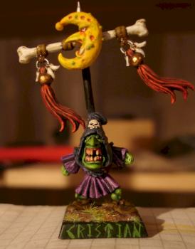 Cristian - goblin standard bearer by Swamp Dog