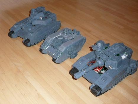 remote controlled baneblade, shadowsword and land raider by BobPanda