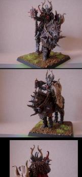 Chaos Lord Therob on Daemonic mount by majestic0110