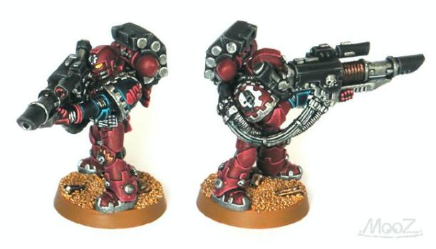 Crimson Fists Tactical Lascanon Techmarine by Mooz from FeuWeu