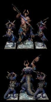 Mix Mierce Miniatures/Creature Caster Dragon Ogres Drakon by warhamsterpainting