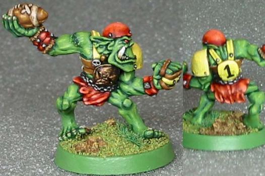 Blood Bowl Orc Chuka - 'Toad Ears' by Spree