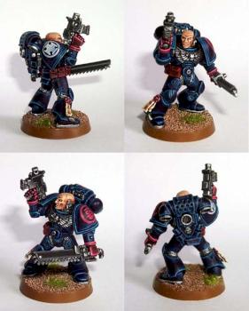 Brother Sancho, Crimson Fist Marine Veteran by Mooz from FeuWeu