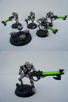 Necron Warriors and Scarabs by QuothUK