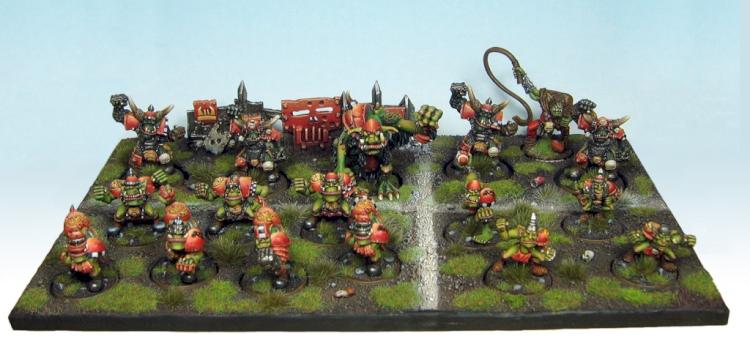 Orc blood bowl team by Pixmen