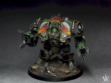 Salamanders Dreadnought by WarmasterPainting