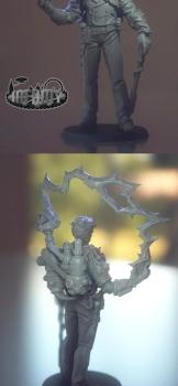 Nikola Tesla by Adrien Debos for Infamy Miniatures by Infamy Miniatures