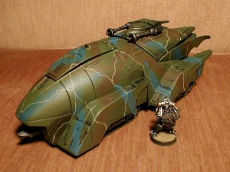 Space Marine Tank Toy Conversion by moonwhim