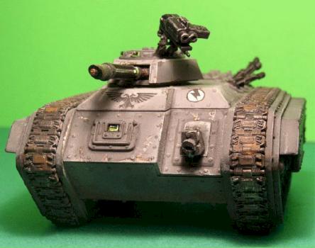 Front & closer view of Steel Legion Chimera APC Tank by warpainters