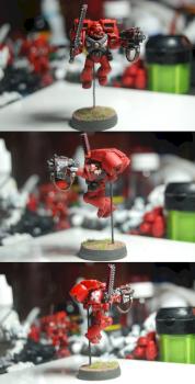 Blood Angels Honour Guard with Jump Pack, Chainsword, and Stormbolter by DarianZG