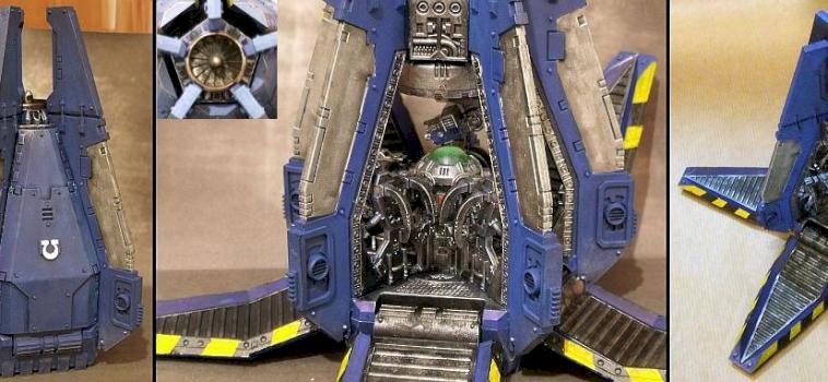 Ultramarines Drop Pod by Tin-Bucket