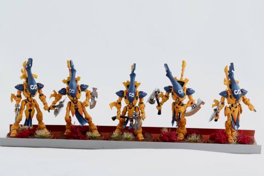 Eldar Wraithblade unit by Beerzerks Painting