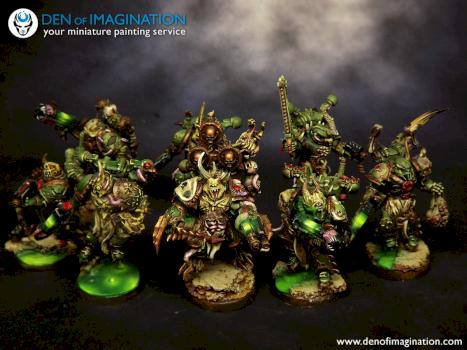 Chosen Chaos Space Marines of Nurgle by DEN of IMAGINATION