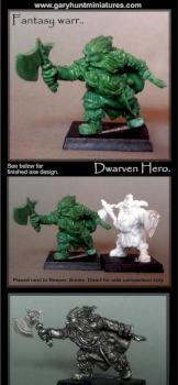 Dwarven Hero by Gary Hunt Miniatures