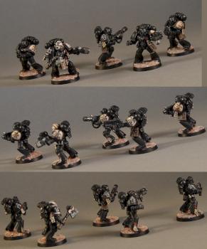 Space Marine Tactical Squad by blutdaemon