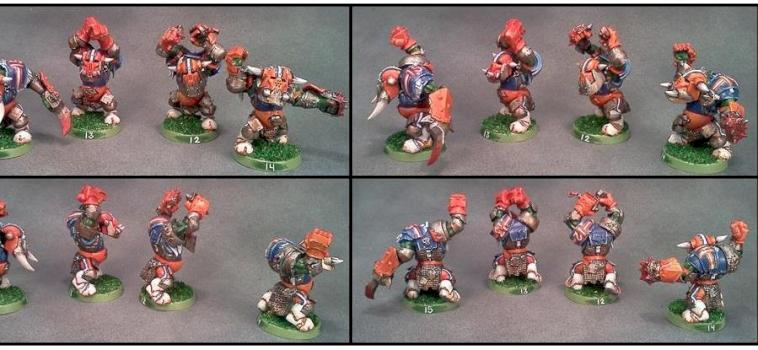 Blood Bowl Black Orc Blockers by Lou Rollins