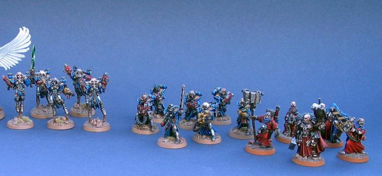 Adepta Sororitas army with new unit by Schattenbarde