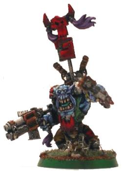 Blue ork warboss by brushforhire