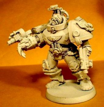 Inquisitor Tyrus conversion to Librarian Space Marine by moonwhim