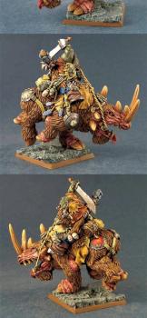 Tyrant on Rhinox - converted and painted by Scibor