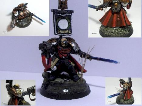 Black Templar Marshall with Deathwatch shoulderpad by Avalorionas