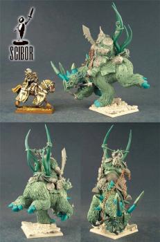 OGRE KINGDOMS Ogre Tyrant on Rhinox - converted by Scibor