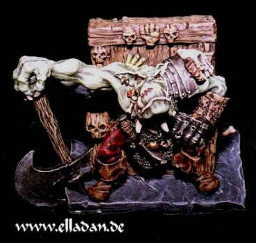 Orcboss on throne (Excalibur) by elladan