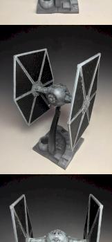 Bandai Star Wars Tie Fighter Advanced 1/72 Plastic Model by Paint Gretchin