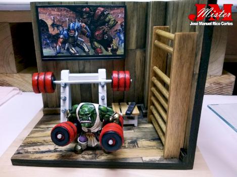 Project Gym Blood Bowl - Orco V.I.P - Scale 28mm. by Mister JM