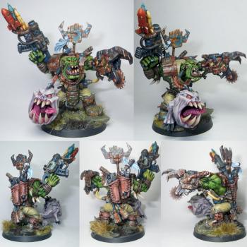 Stormclaw Deathskulls Ork Warboss Grukk Face-Rippa by Hamish Longstride