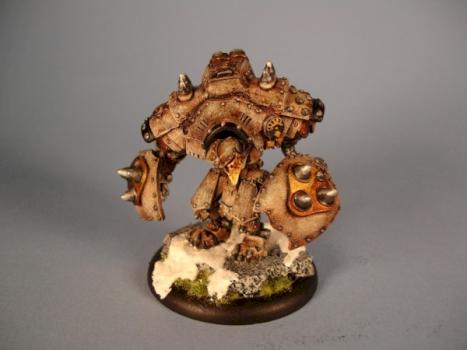 Warmachine Khador kodiak Warjack - winter camo scheme by Papoose