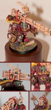 Ork in Mega Armour with Tau Railgun by rocketandroll