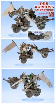 Warhammer 40K Ork Warboss On Warbike Conversion by timshinn73