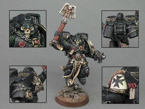 Space Marine Chaplain with Jump Pack (Black Templars) by GriffinPainting