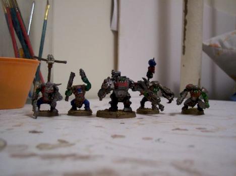 Ork Boyz by hobbesthered