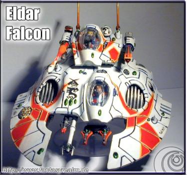 Frontview of the Eldar Falcon by Cenobyte